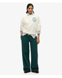 Superdry - Essential Logo Wide Leg Joggers - Lyst