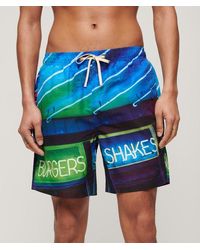 Superdry - & Co Photographic 17-inch Recycled Swim Shorts - Lyst
