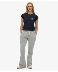Superdry - & Co Athletic Print Flare joggers - Lyst