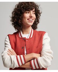 Superdry - & Co Vintage Logo Jersey Bomber Jacket - Lyst
