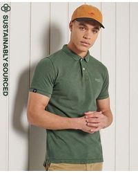 superdry black polo shirt