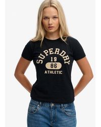 Superdry - & Co Athletic Graphic Fitted T-shirt - Lyst