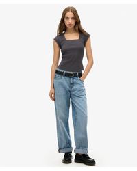 Superdry - & Co Essential Square Neck Short Sleeve T-shirt - Lyst