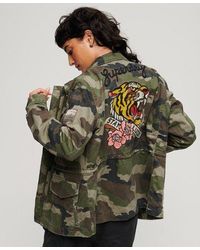 Superdry - Lightweight Camo Military M65 Jacket - Lyst