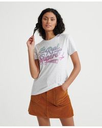 Superdry - The Real Ombre Sequin T-shirt - Lyst