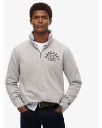 Superdry - & Co Athletic Essentials Half Zip Sweatshirt - Lyst