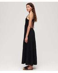 Superdry - & Co Cotton Smocked Cami Maxi Dress - Lyst