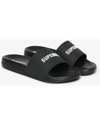 Superdry - Logo Pool Sliders - Lyst