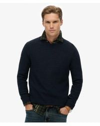 Superdry - Homme Pull Texturé En Coton Léger Taille - Lyst
