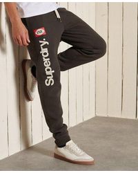 Superdry Core Logo American Classics Ringer Joggers - Grey