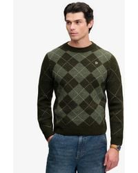 Superdry - & Co Argyle Jumper - Lyst