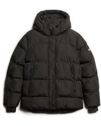 Superdry - & Co Hooded Mid Length Sports Puffer Jacket - Lyst