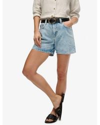 Superdry - & Co Mid Rise Denim Shorts - Lyst