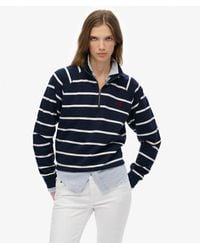 Superdry - Athletic Essentials Stripe Half Zip Sweatshirt - Lyst