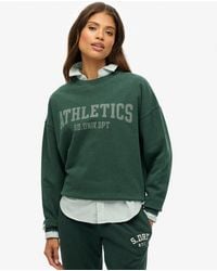 Superdry - & Co Athletic Essentials Relaxed Crew Sweatshirt - Lyst