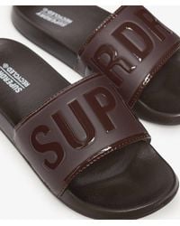Superdry - & Co Embossed Logo Core Pool Sliders - Lyst