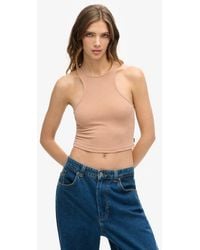 Superdry - & Co Studios Jersey Racer Tank Top - Lyst