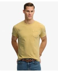 Superdry - & Co Classic Cotton Linen Pocket T-shirt - Lyst