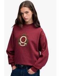 Superdry - & Co Crest Loose Crew Sweatshirt - Lyst