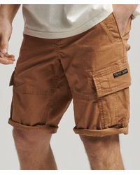 Superdry - Organic Cotton Core Cargo Shorts Brown - Lyst