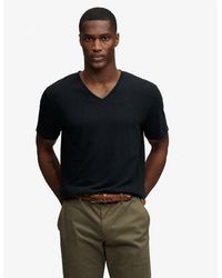 Superdry - Classic Cotton Linen V-Neckline T-Shirt - Lyst