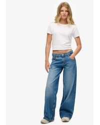 Superdry - Cult Mid Rise baggy Jeans - Lyst