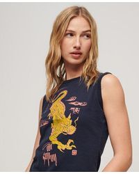 Superdry - X Komodo Kailash Dragon Slim Vest Top - Lyst