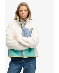 Superdry - Colour Block Fleece Jacket - Lyst
