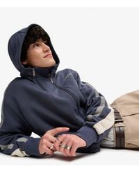 Superdry - Bench X & Co Bench Double Zip Hooded Stripe Sweatshirt - Lyst