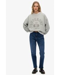 Superdry - & Co Athletic Essentials Relaxed Crew Sweatshirt - Lyst