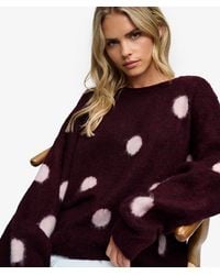 Superdry - & Co Brushed Polka Dot Jumper - Lyst