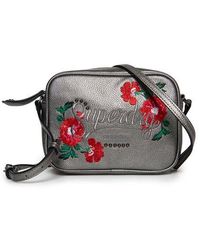 Superdry - Delwen Cross Body Bag Metallic Pewter - Lyst