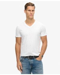 Superdry - T-shirt flammé à manches courtes et col en v - Lyst