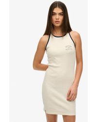 Superdry - & Co Athletic Essentials Ribbed Tank Dress - Lyst