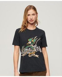 Superdry - T-shirt à motif tatouage script - Lyst