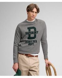 Superdry - & Co Athletic Felt Applique Crew Neck Sweatshirt - Lyst