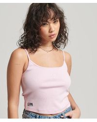 Superdry - Code Essential Tanktop Met Bandjes - Lyst