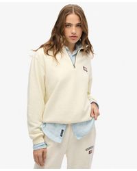 Superdry - Athletic Essentials Collared Half Zip Sweatshirt - Lyst