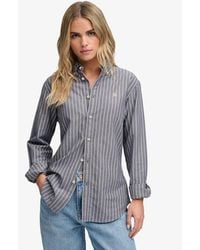 Superdry - & Co Slim Oxford Button Down Long Sleeve Shirt - Lyst