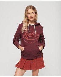 Superdry - Archive Script Graphic Hoodie - Lyst