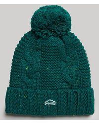 Superdry - & Co Cable Knit Bobble Beanie - Lyst