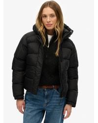 Superdry - Hooded 5 Baffle Puffer Jacket - Lyst