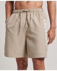 Superdry - Classic Logo Print Code Applique 19 Inch Recycled Swim Short - Lyst