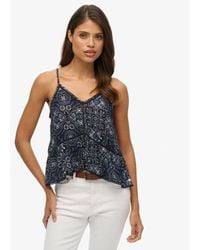 Superdry - & Co Ladder Trim Cami Top - Lyst