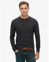 Superdry - Classic Essential Grandad Top - Lyst
