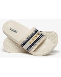 Superdry - & Co Vegan Webbing Pool Sliders - Lyst