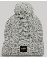 Superdry - Cable Knit Beanie Hat - Lyst