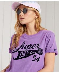 Superdry Collegiate Cali State T-shirt - Purple