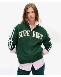Superdry - & Co Athletic Essentials Applique Loose Zip Track Top - Lyst
