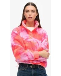 Superdry - & Co Classic Camo Print Super Soft Henley Jumper - Lyst